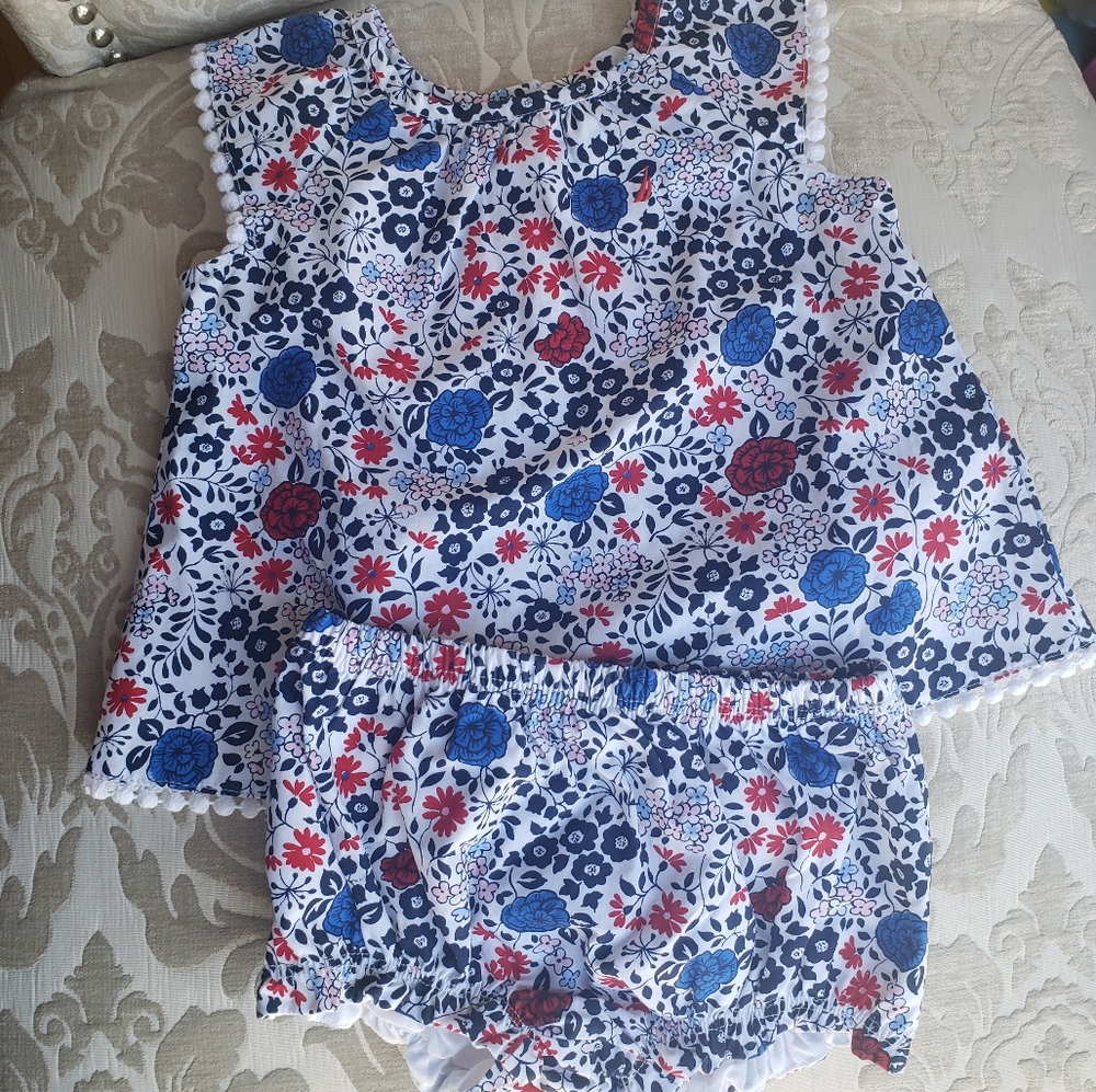 Nautica baby outfit bloomers set
